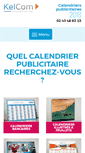 Mobile Screenshot of calendriers-publicitaires-pro.com