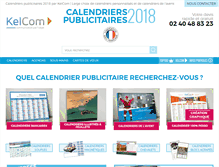 Tablet Screenshot of calendriers-publicitaires-pro.com